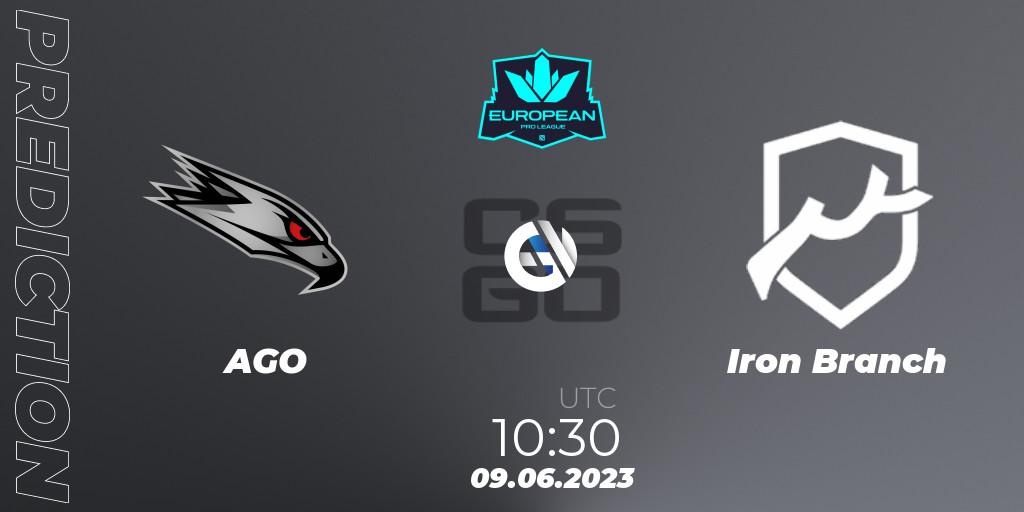 AGO vs Iron Branch: Betting TIp, Match Prediction. 09.06.23. CS2 (CS:GO), European Pro League Season 8