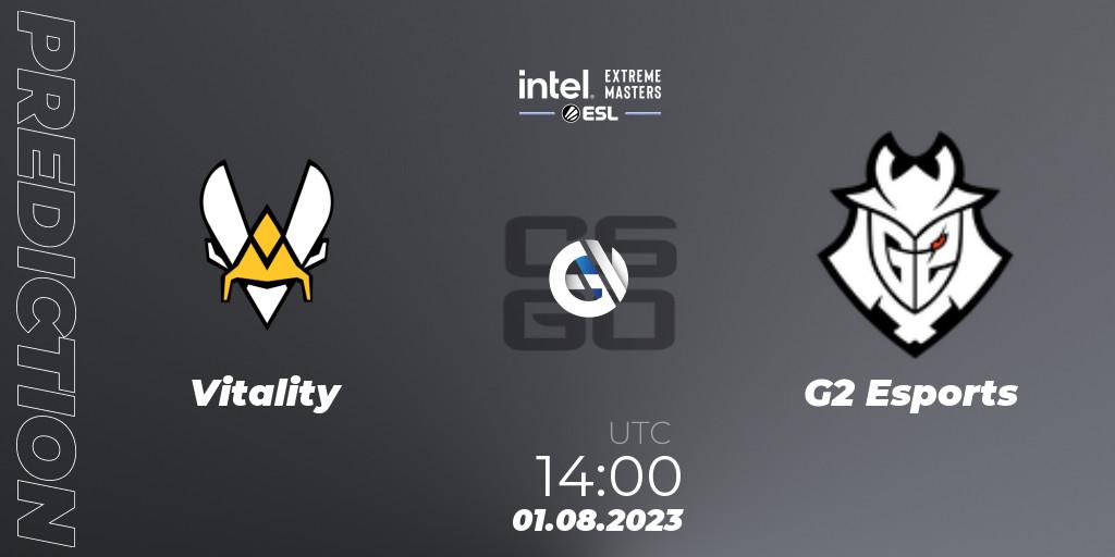 Vitality vs G2 Esports: Betting TIp, Match Prediction. 01.08.2023 at 14:00. Counter-Strike (CS2), IEM Cologne 2023