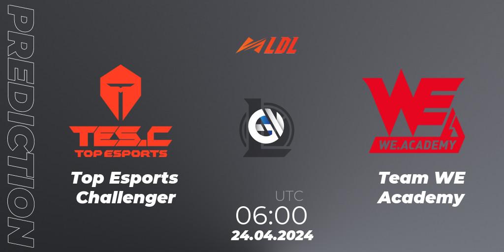 Top Esports Challenger vs Team WE Academy: Betting TIp, Match Prediction. 24.04.24. LoL, LDL 2024 - Stage 2