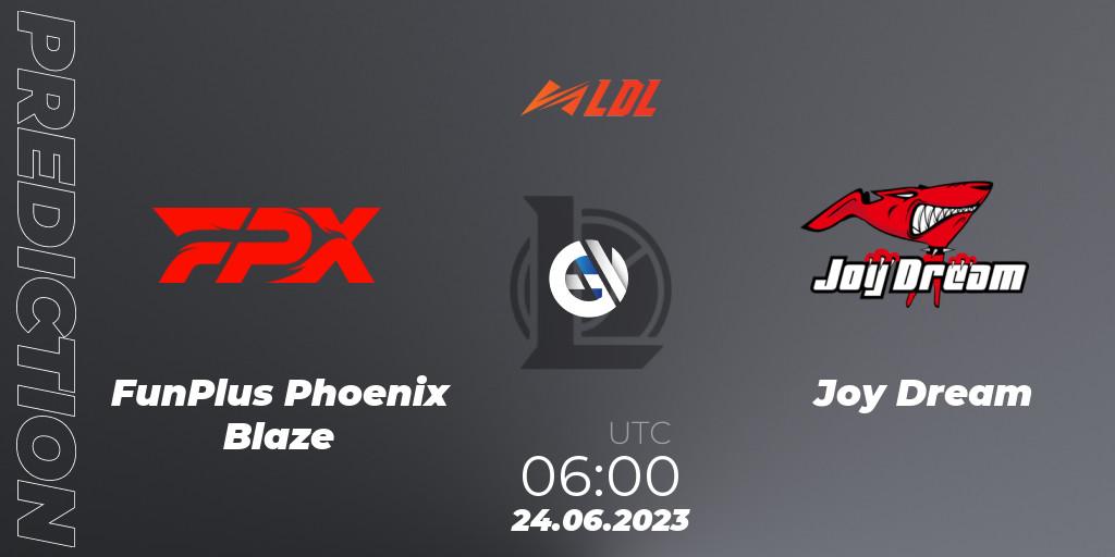 FunPlus Phoenix Blaze vs Joy Dream: Betting TIp, Match Prediction. 24.06.23. LoL, LDL 2023 - Regular Season - Stage 3