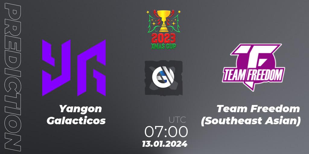 Yangon Galacticos vs Team Freedom (Southeast Asian): Betting TIp, Match Prediction. 13.01.2024 at 07:05. Dota 2, Xmas Cup 2023