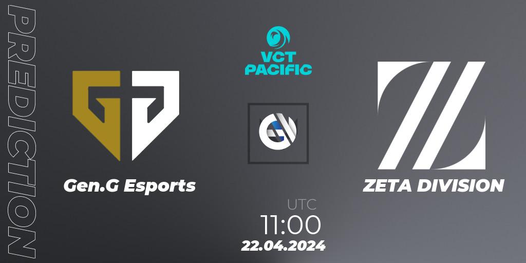 Gen.G Esports vs ZETA DIVISION: Betting TIp, Match Prediction. 22.04.24. VALORANT, VALORANT Champions Tour 2024: Pacific League - Stage 1 - Group Stage