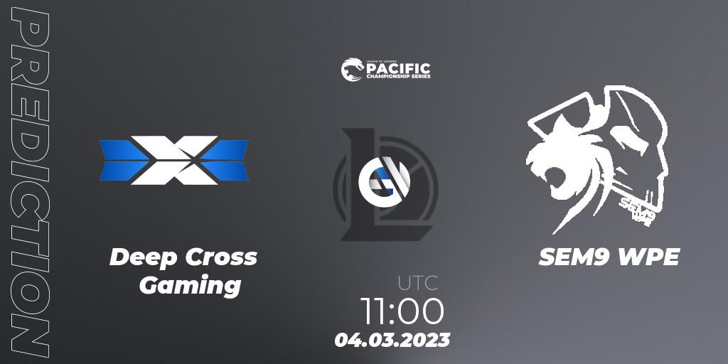Deep Cross Gaming vs SEM9 WPE: Betting TIp, Match Prediction. 04.03.23. LoL, PCS Spring 2023 - Group Stage