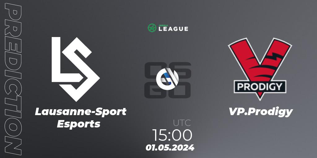 Lausanne-Sport Esports vs VP.Prodigy: Betting TIp, Match Prediction. 01.05.2024 at 15:00. Counter-Strike (CS2), ESEA Season 49: Advanced Division - Europe