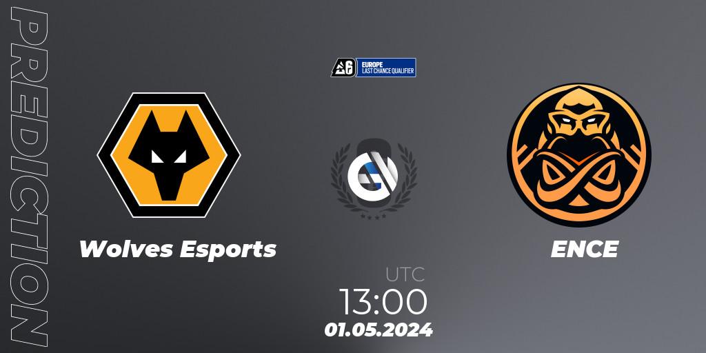 Wolves Esports vs ENCE: Betting TIp, Match Prediction. 01.05.2024 at 13:00. Rainbow Six, Europe League 2024 - Stage 1 LCQ