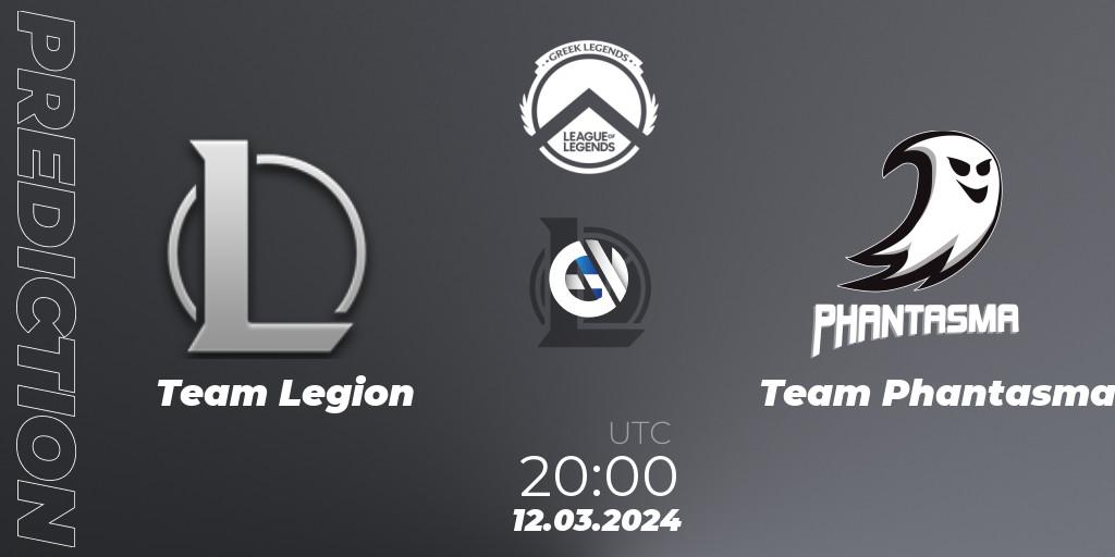 Team Legion vs Team Phantasma: Betting TIp, Match Prediction. 12.03.2024 at 20:00. LoL, GLL Spring 2024