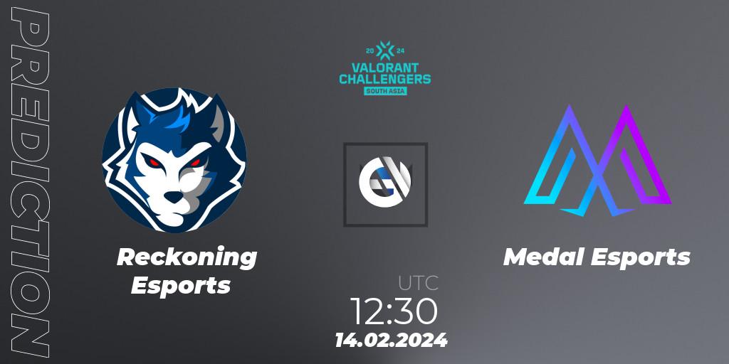Reckoning Esports vs Medal Esports: Betting TIp, Match Prediction. 14.02.24. VALORANT, VALORANT Challengers 2024: South Asia Split 1 - Cup 1