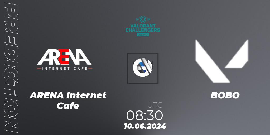 ARENA Internet Cafe vs BOBO: Betting TIp, Match Prediction. 10.06.2024 at 08:30. VALORANT, VALORANT Challengers 2024 Oceania: Split 2