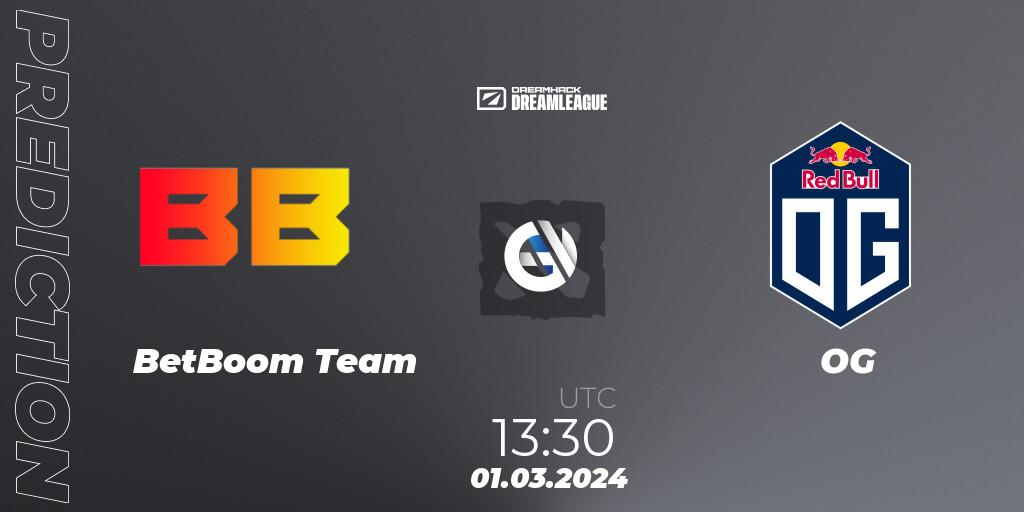 BetBoom Team vs OG: Betting TIp, Match Prediction. 01.03.24. Dota 2, DreamLeague Season 22