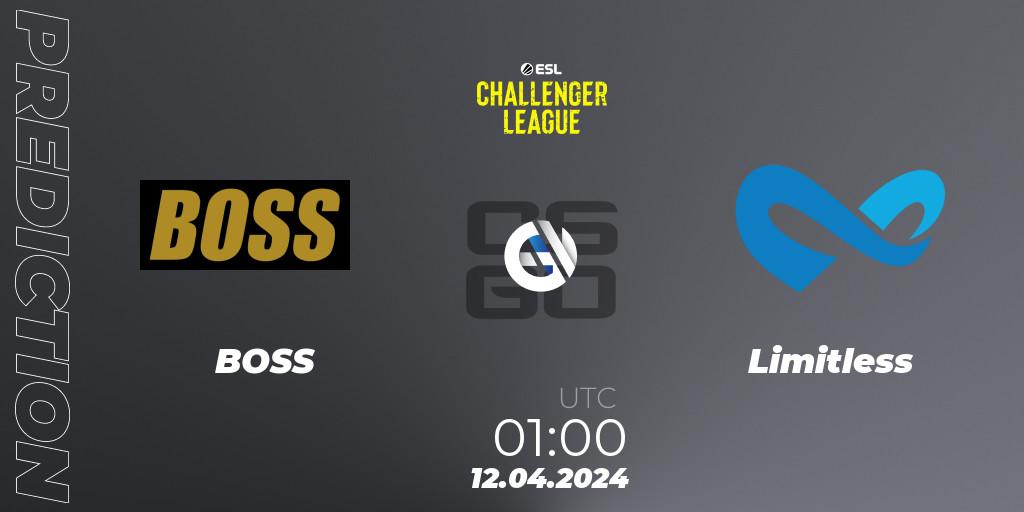 BOSS vs Limitless: Betting TIp, Match Prediction. 12.04.24. CS2 (CS:GO), ESL Challenger League Season 47: North America