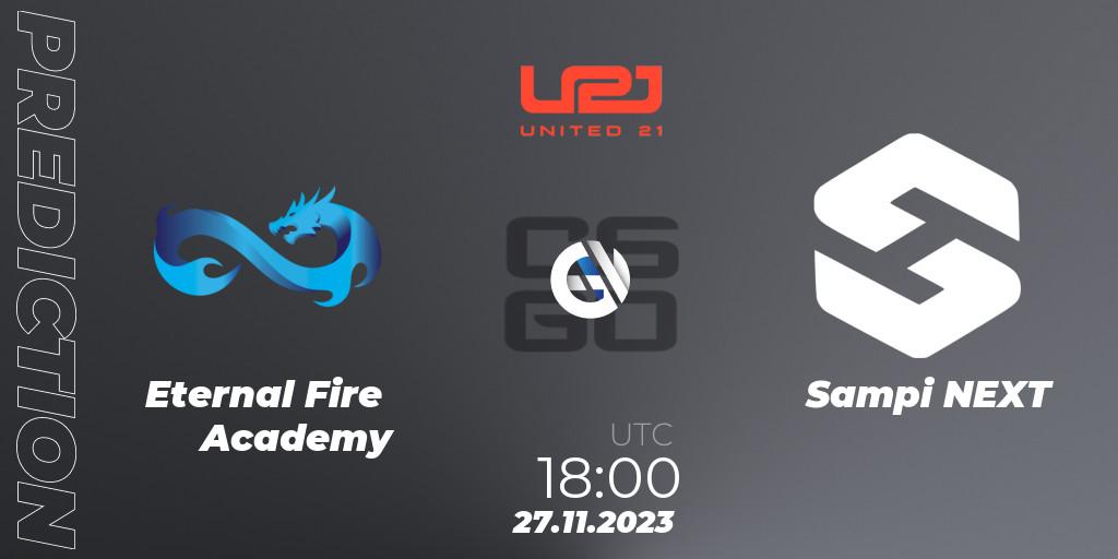 Eternal Fire Academy vs Sampi NEXT: Betting TIp, Match Prediction. 27.11.23. CS2 (CS:GO), United21 Season 8: Division 2