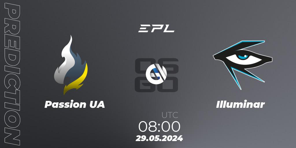 Passion UA vs Illuminar: Betting TIp, Match Prediction. 29.05.2024 at 09:00. Counter-Strike (CS2), European Pro League Season 16