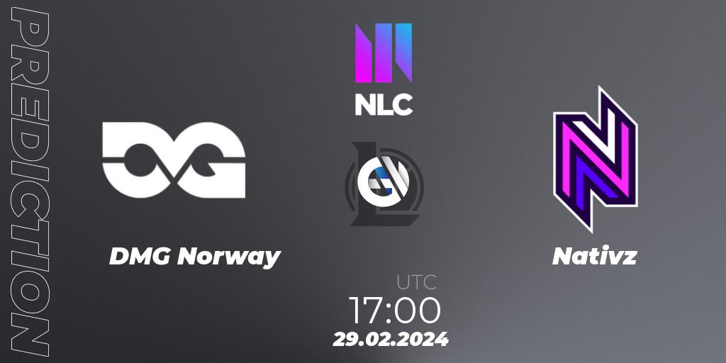 DMG Norway vs Nativz: Betting TIp, Match Prediction. 29.02.24. LoL, NLC 1st Division Spring 2024