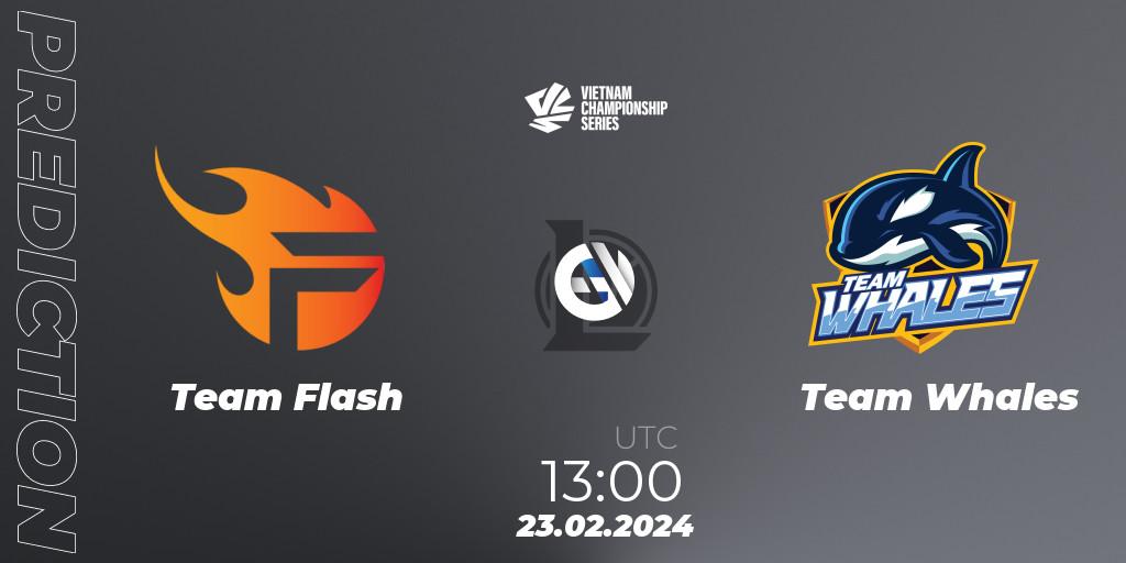 Team Flash vs Team Whales: Betting TIp, Match Prediction. 23.02.24. LoL, VCS Dawn 2024 - Group Stage