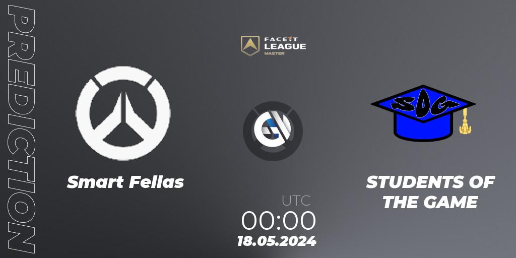 Smart Fellas vs STUDENTS OF THE GAME: Betting TIp, Match Prediction. 19.05.2024 at 21:00. Overwatch, FACEIT League Season 1 - NA Master Road to EWC