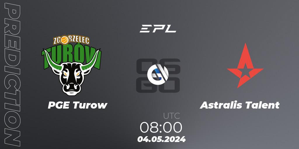 PGE Turow vs Astralis Talent: Betting TIp, Match Prediction. 04.05.2024 at 08:00. Counter-Strike (CS2), European Pro League Season 17: Division 2