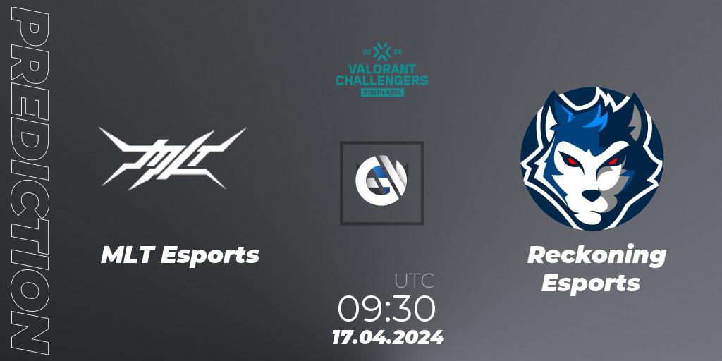MLT Esports vs Reckoning Esports: Betting TIp, Match Prediction. 30.04.2024 at 09:30. VALORANT, VALORANT Challengers 2024 South Asia: Split 1 - Cup 2
