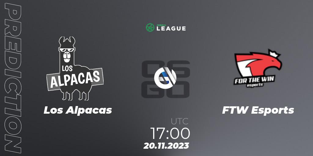 Los Alpacas vs FTW Esports: Betting TIp, Match Prediction. 20.11.23. CS2 (CS:GO), ESEA Season 47: Advanced Division - Europe