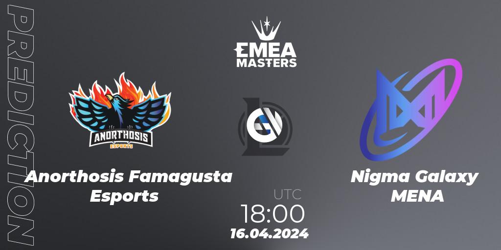 Anorthosis Famagusta Esports vs Nigma Galaxy MENA: Betting TIp, Match Prediction. 16.04.24. LoL, EMEA Masters Spring 2024 - Play-In