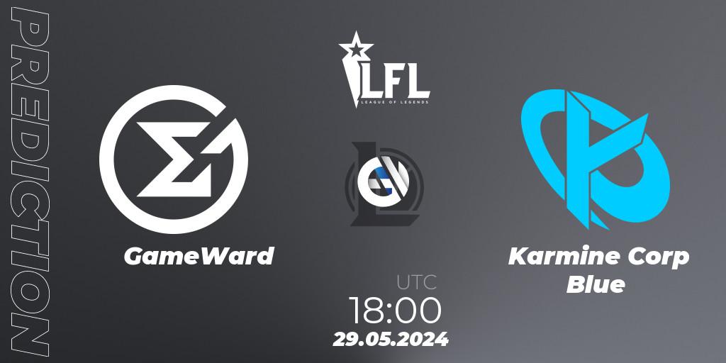 GameWard vs Karmine Corp Blue: Betting TIp, Match Prediction. 29.05.2024 at 18:00. LoL, LFL Summer 2024