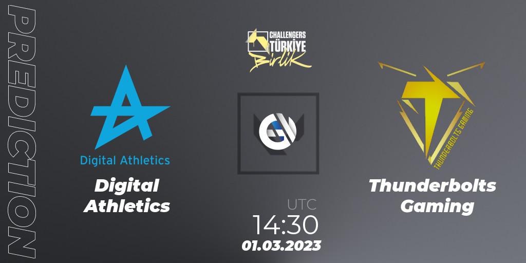 Digital Athletics vs Thunderbolts Gaming: Betting TIp, Match Prediction. 01.03.23. VALORANT, VALORANT Challengers 2023 Turkey: Birlik Split 1