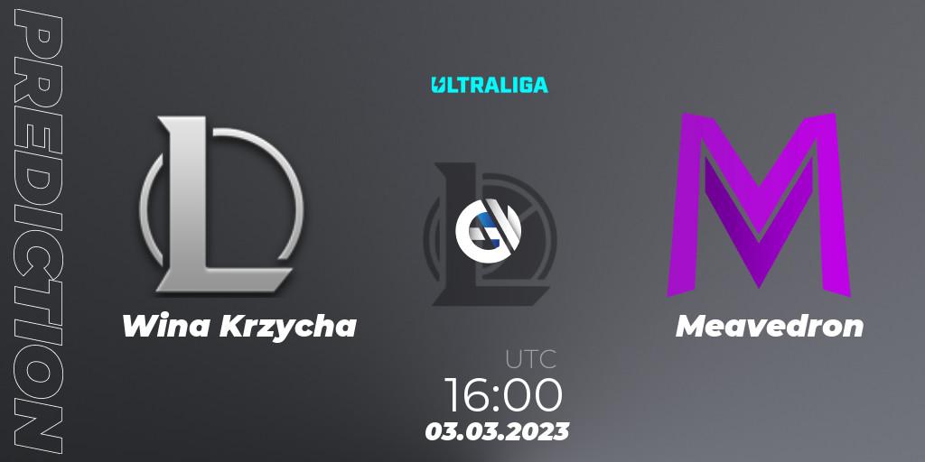 Wina Krzycha vs Meavedron: Betting TIp, Match Prediction. 03.03.2023 at 16:00. LoL, Ultraliga 2nd Division Season 6