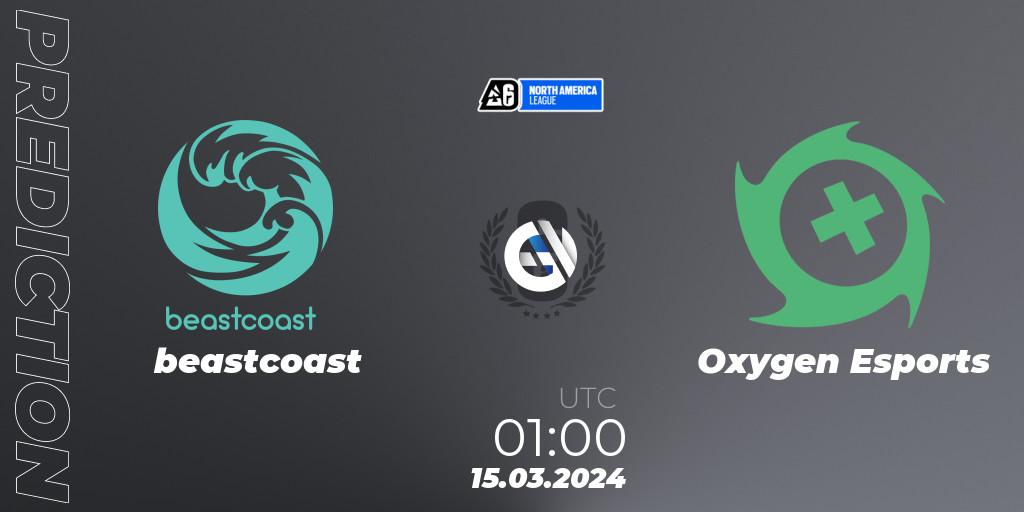 beastcoast vs Oxygen Esports: Betting TIp, Match Prediction. 22.03.24. Rainbow Six, North America League 2024 - Stage 1