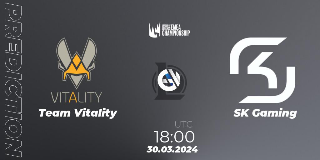 Team Vitality vs SK Gaming: Betting TIp, Match Prediction. 30.03.2024 at 16:00. LoL, LEC Spring 2024 - Playoffs