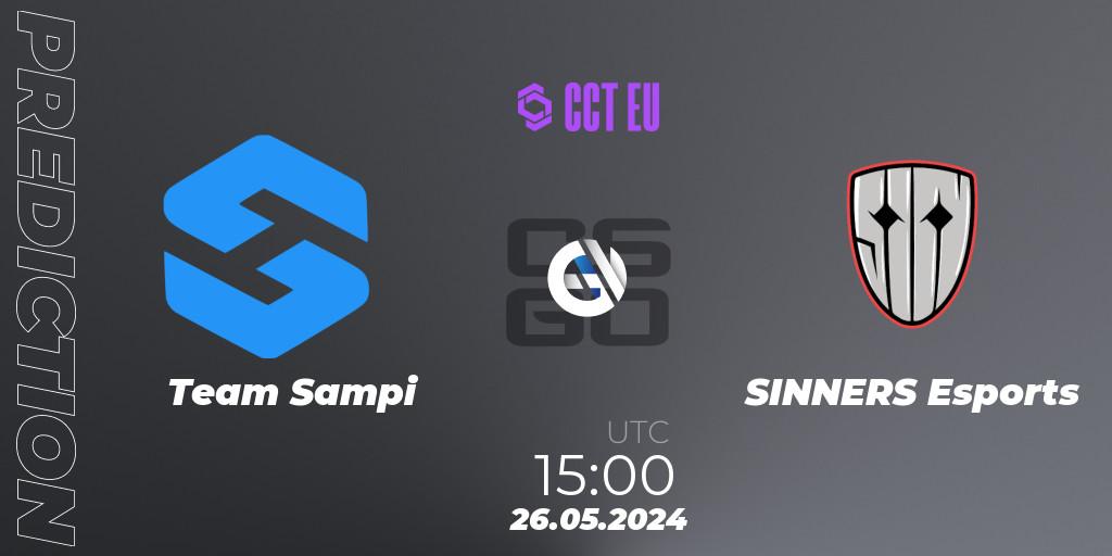 Team Sampi vs SINNERS Esports: Betting TIp, Match Prediction. 26.05.2024 at 15:00. Counter-Strike (CS2), CCT Season 2 Europe Series 4