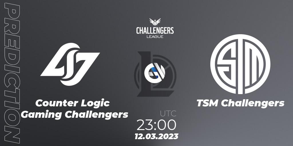 Counter Logic Gaming Challengers vs TSM Challengers: Betting TIp, Match Prediction. 12.03.23. LoL, NACL 2023 Spring - Playoffs