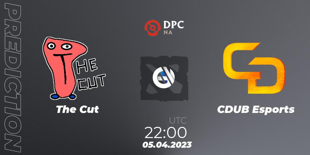 The Cut vs CDUB Esports: Betting TIp, Match Prediction. 05.04.23. Dota 2, DPC 2023 Tour 2: NA Division II (Lower)