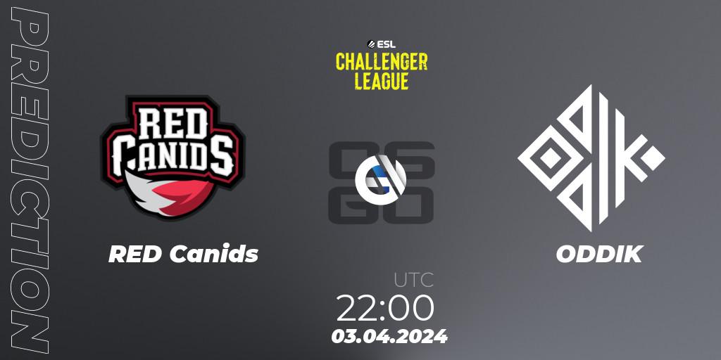 RED Canids vs ODDIK: Betting TIp, Match Prediction. 03.04.24. CS2 (CS:GO), ESL Challenger League Season 47: South America