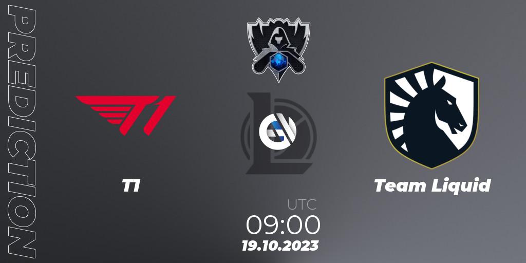 T1 vs Team Liquid: Betting TIp, Match Prediction. 19.10.23. LoL, Worlds 2023 LoL - Group Stage