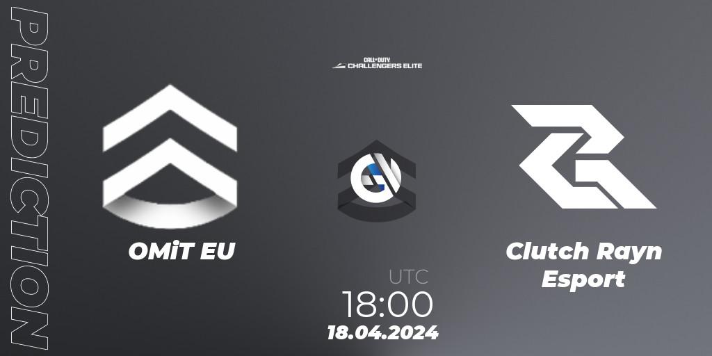 OMiT EU vs Clutch Rayn Esport: Betting TIp, Match Prediction. 18.04.2024 at 18:00. Call of Duty, Call of Duty Challengers 2024 - Elite 2: EU