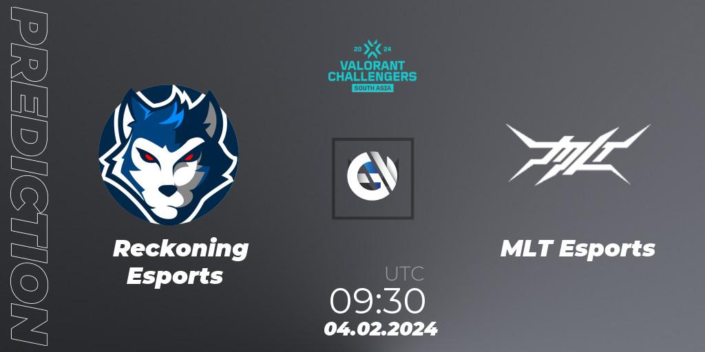 Reckoning Esports vs MLT Esports: Betting TIp, Match Prediction. 04.02.24. VALORANT, VALORANT Challengers 2024: South Asia Split 1 - Cup 1