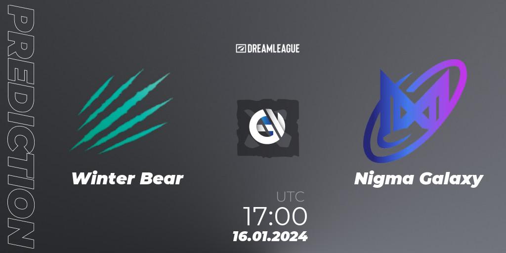 Winter Bear vs Nigma Galaxy: Betting TIp, Match Prediction. 16.01.24. Dota 2, DreamLeague Season 22: MENA Closed Qualifier