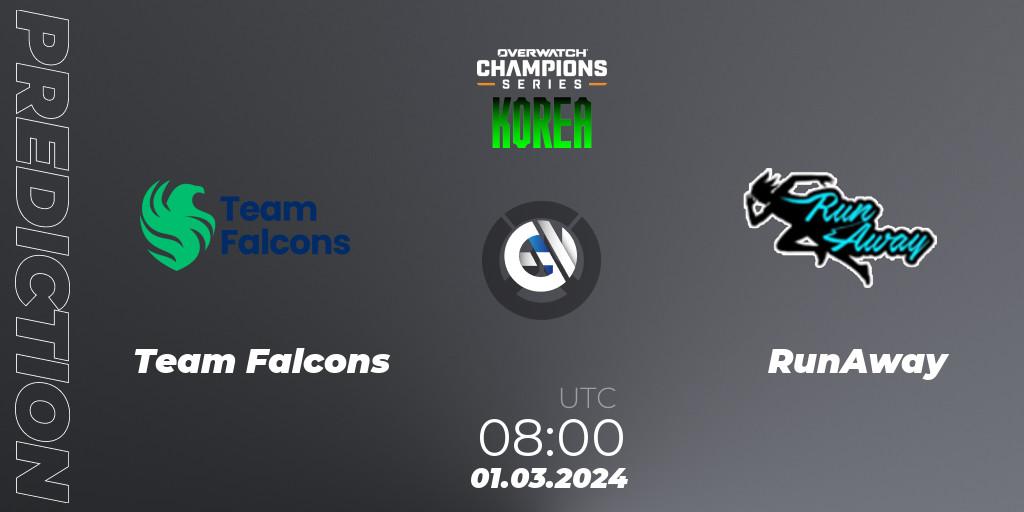 Team Falcons vs RunAway: Betting TIp, Match Prediction. 01.03.24. Overwatch, Overwatch Champions Series 2024 - Stage 1 Korea