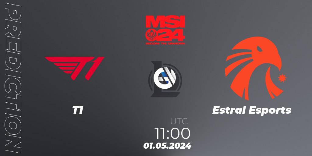 T1 vs Estral Esports: Betting TIp, Match Prediction. 01.05.2024 at 11:00. LoL, Mid-Season Invitational 2024 - Play-In Stage