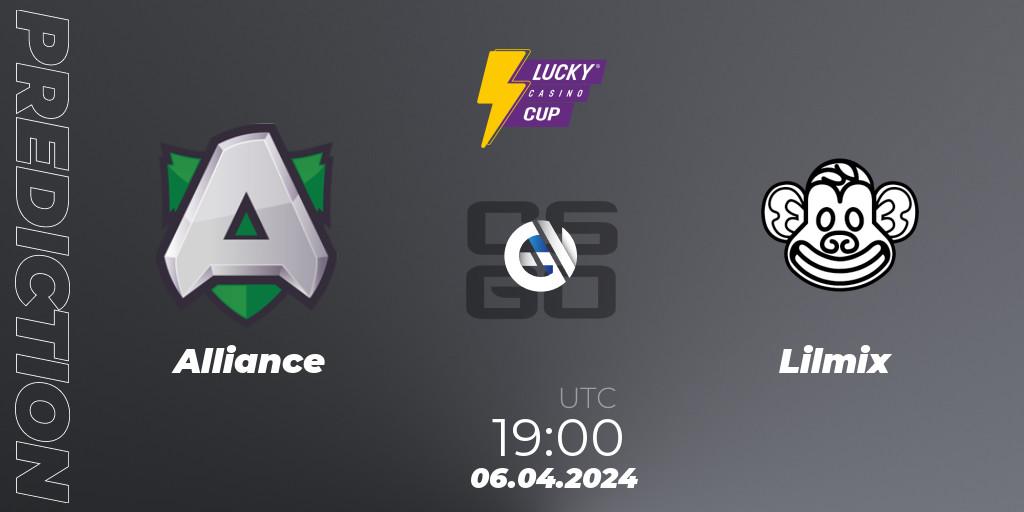 Alliance vs Lilmix: Betting TIp, Match Prediction. 06.04.24. CS2 (CS:GO), Esportal LuckyCasino Cup 2024