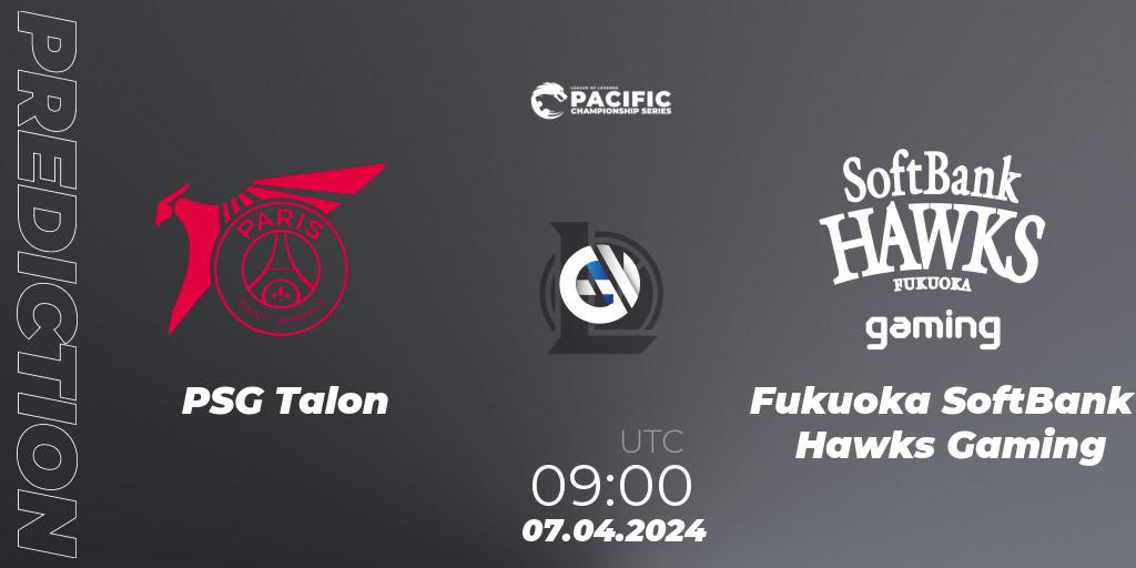 PSG Talon vs Fukuoka SoftBank Hawks Gaming: Betting TIp, Match Prediction. 07.04.24. LoL, PCS Playoffs Spring 2024