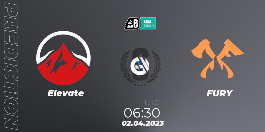Elevate vs FURY: Betting TIp, Match Prediction. 02.04.2023 at 06:30. Rainbow Six, SEA League 2023 - Stage 1