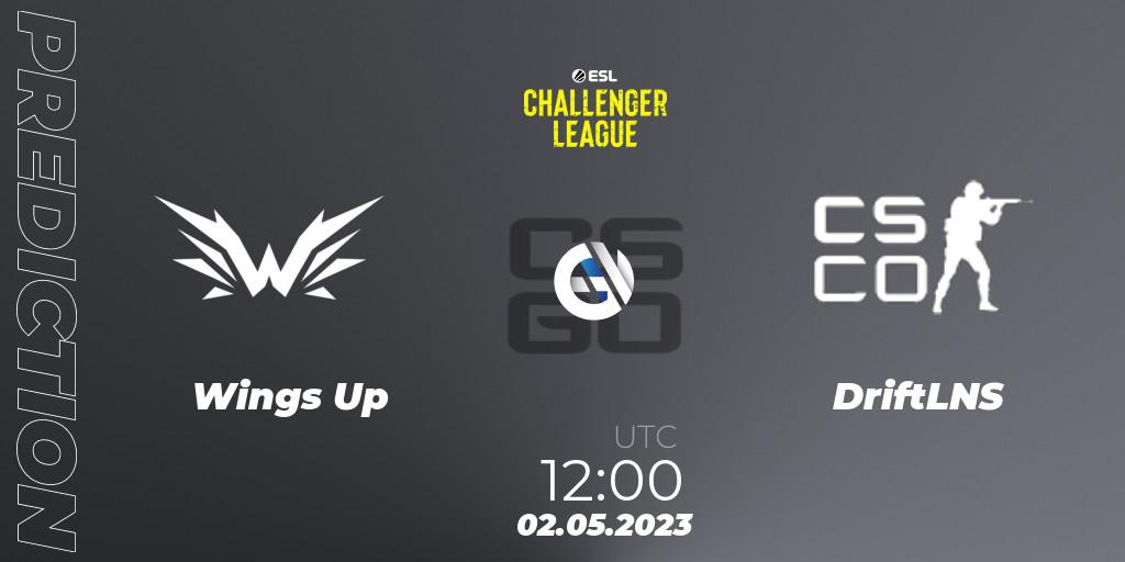 Wings Up vs DriftLNS: Betting TIp, Match Prediction. 02.05.2023 at 12:00. Counter-Strike (CS2), ESL Challenger League Season 45: Asia-Pacific