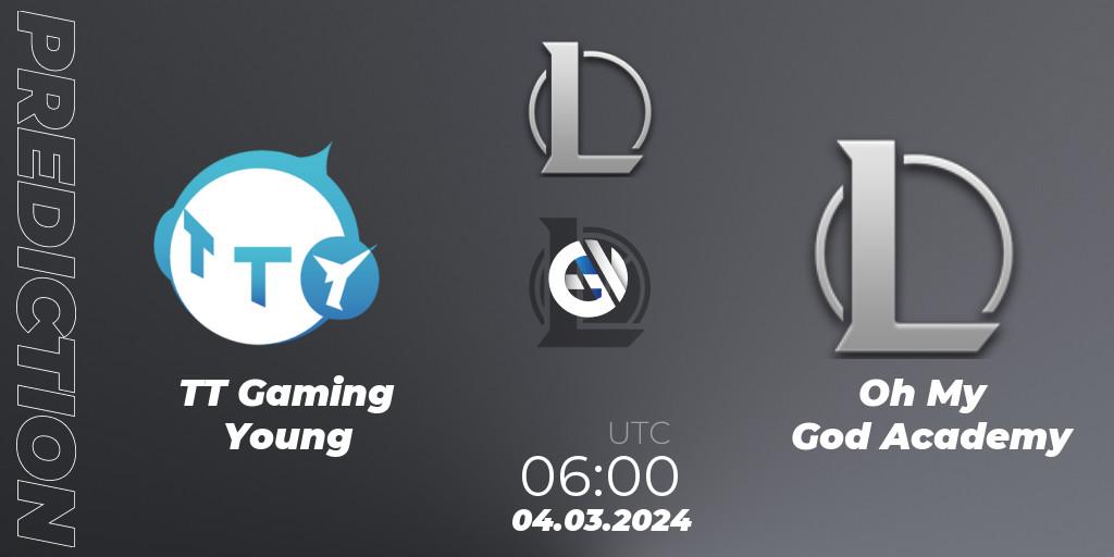 TT Gaming Young vs Oh My God Academy: Betting TIp, Match Prediction. 04.03.24. LoL, LDL 2024 - Stage 1