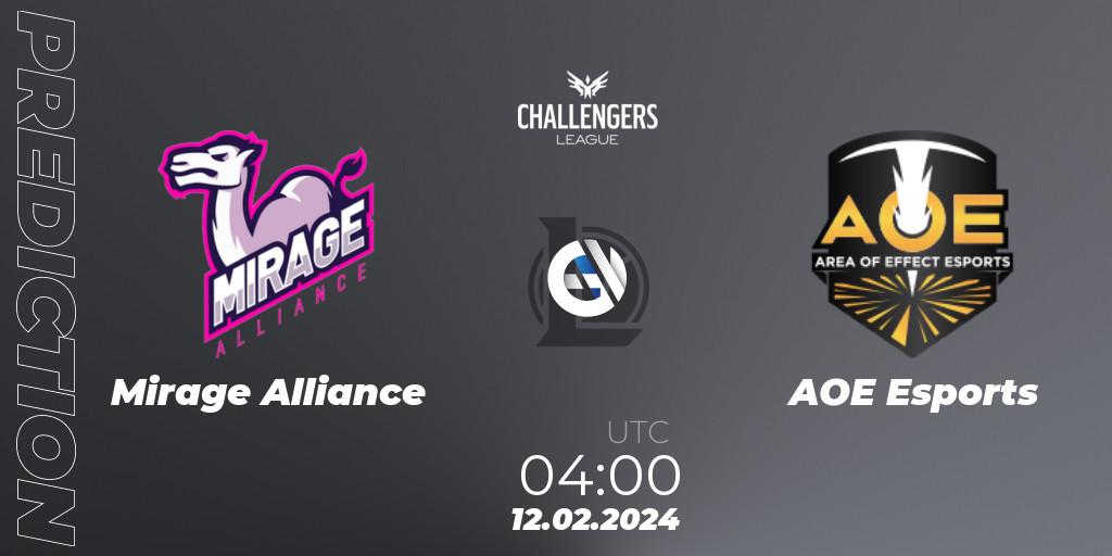 Mirage Alliance vs AOE Esports: Betting TIp, Match Prediction. 12.02.24. LoL, NACL 2024 Spring - Group Stage