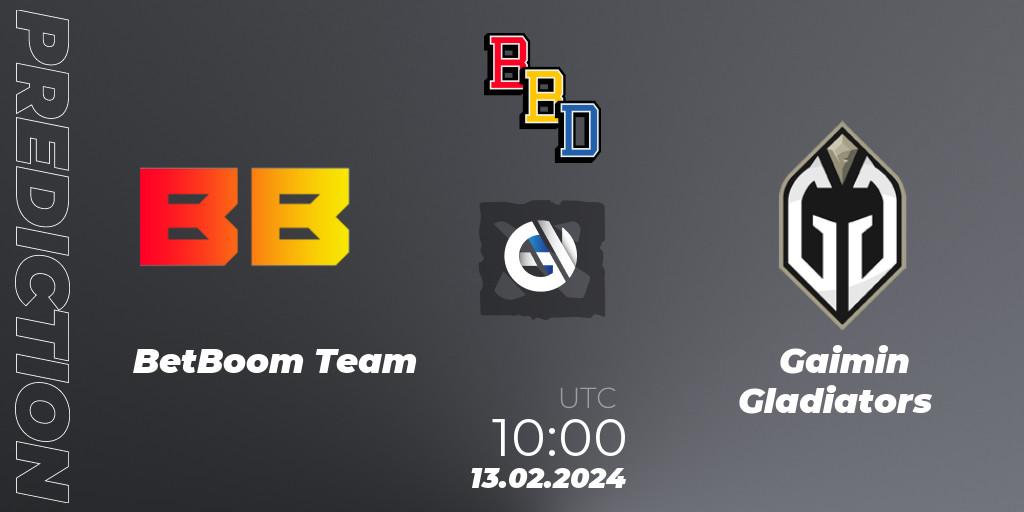 BetBoom Team vs Gaimin Gladiators: Betting TIp, Match Prediction. 13.02.2024 at 10:00. Dota 2, BetBoom Dacha Dubai 2024