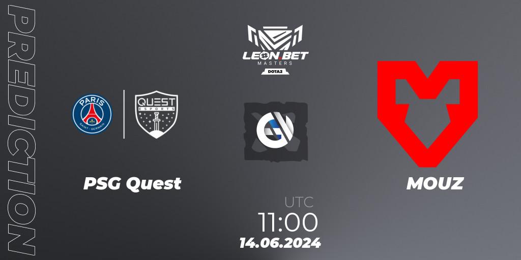 PSG Quest vs MOUZ: Betting TIp, Match Prediction. 14.06.2024 at 11:00. Dota 2, Leon Masters #1