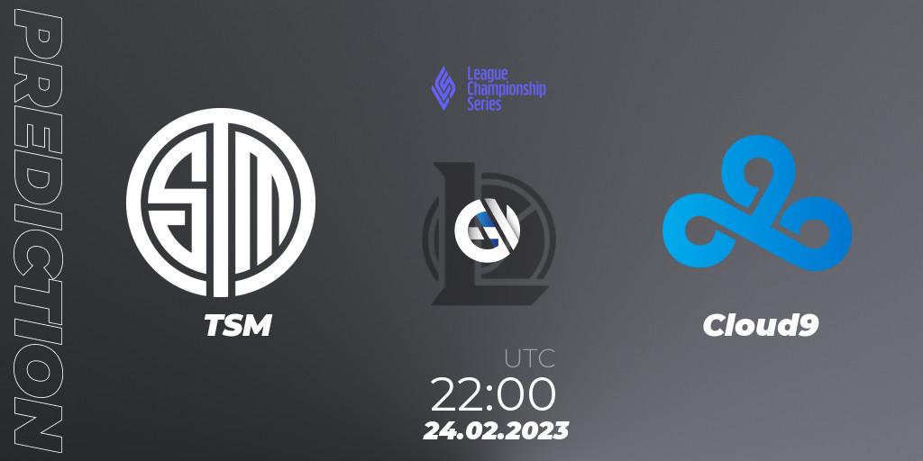 TSM vs Cloud9: Betting TIp, Match Prediction. 24.02.23. LoL, LCS Spring 2023 - Group Stage