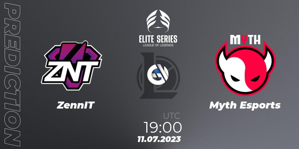 ZennIT vs Myth Esports: Betting TIp, Match Prediction. 11.07.2023 at 19:00. LoL, Elite Series Summer 2023
