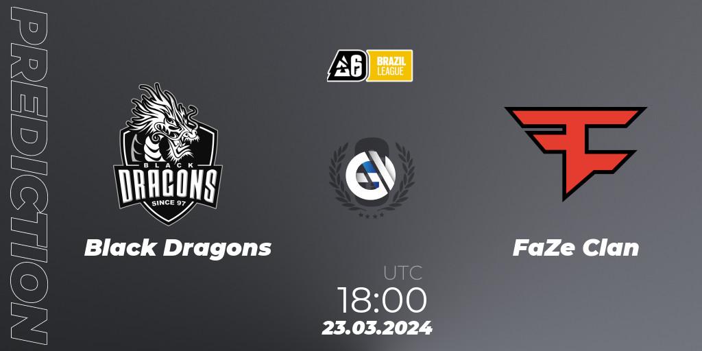 Black Dragons vs FaZe Clan: Betting TIp, Match Prediction. 23.03.24. Rainbow Six, Brazil League 2024 - Stage 1