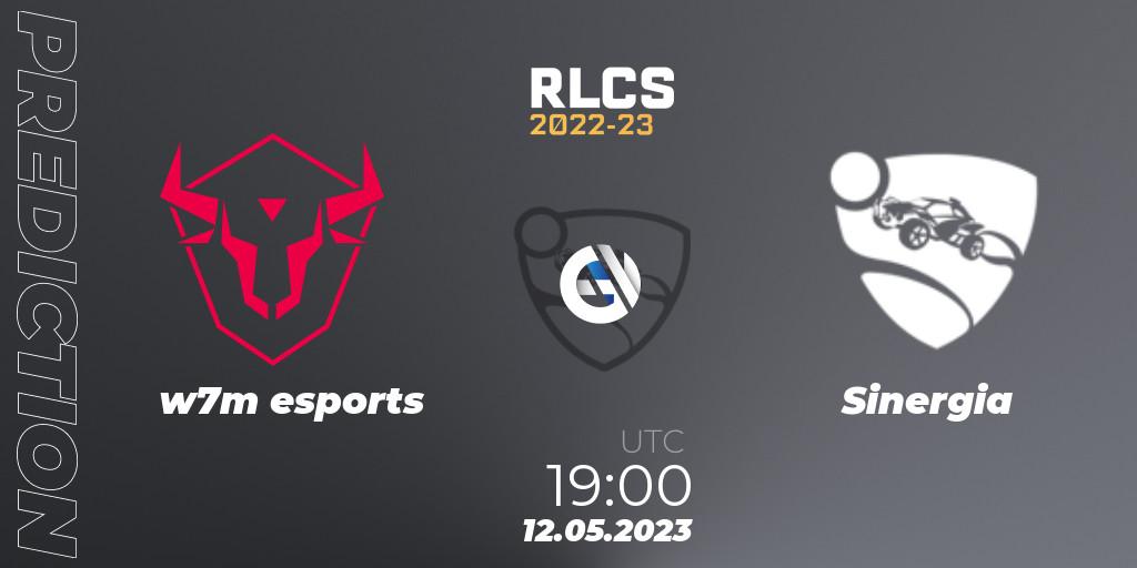 w7m esports vs Sinergia: Betting TIp, Match Prediction. 12.05.2023 at 19:00. Rocket League, RLCS 2022-23 - Spring: South America Regional 1 - Spring Open